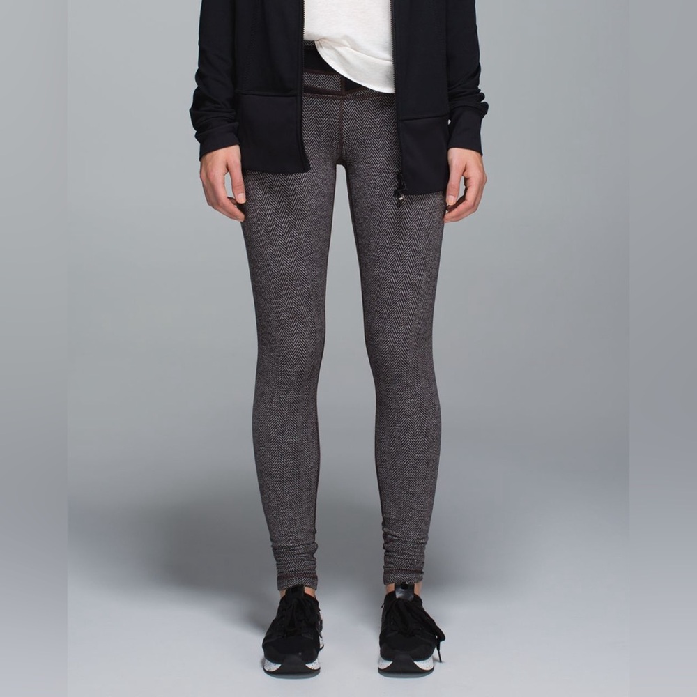 Lululemon Herringbone Leggings – High Rise, Sz 2